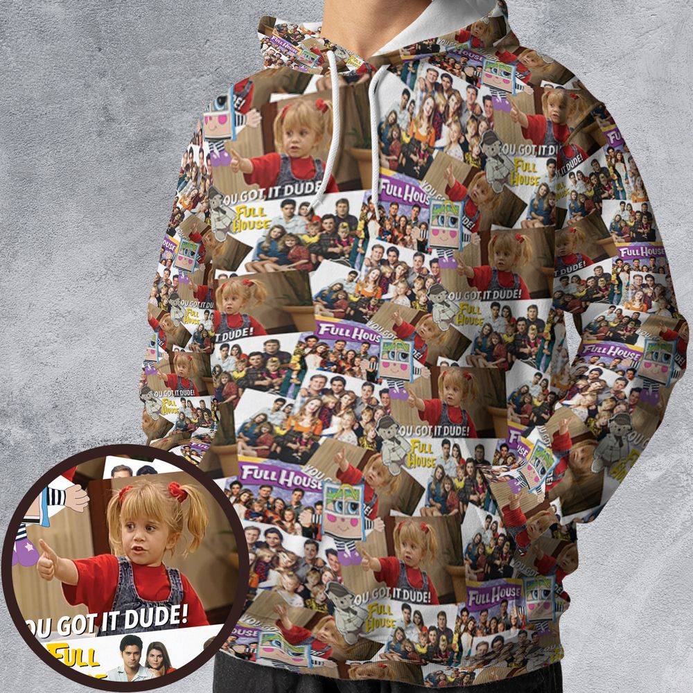 All-over Print Hoodie - 2LE4M9CG -  - 1