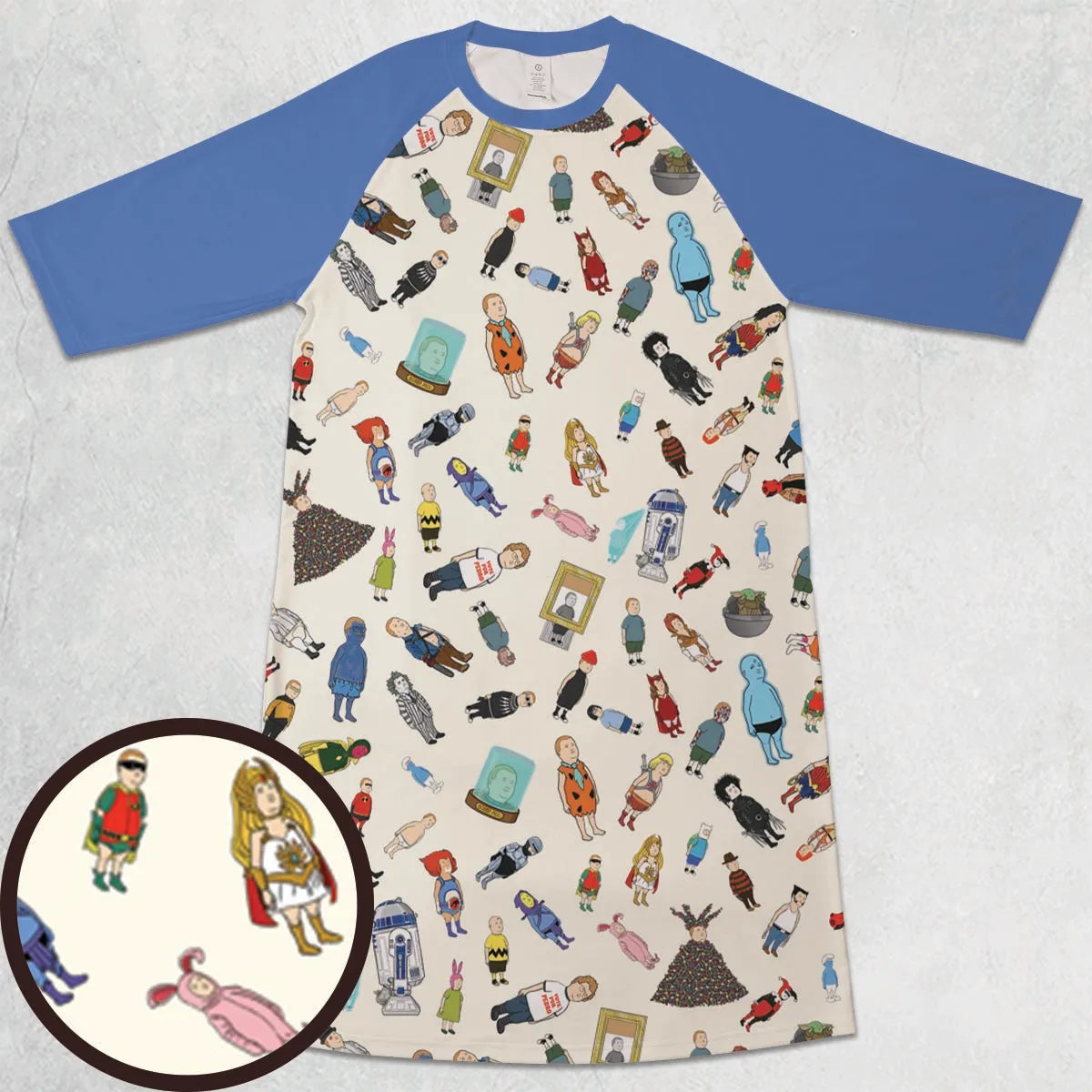 3/4 Sleeve Raglan Dress - ZE2DP24L