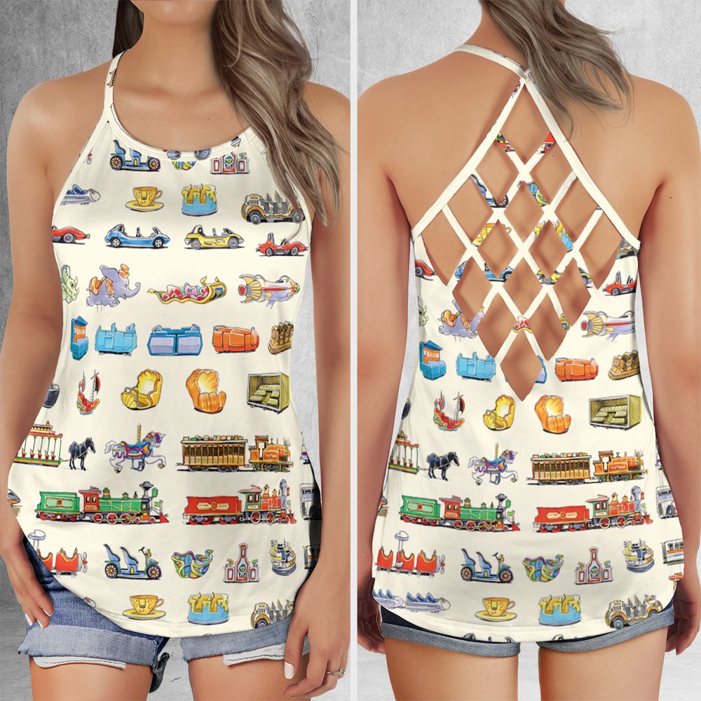 Criss Cross Tank Top - 68MN67BP -  - 1
