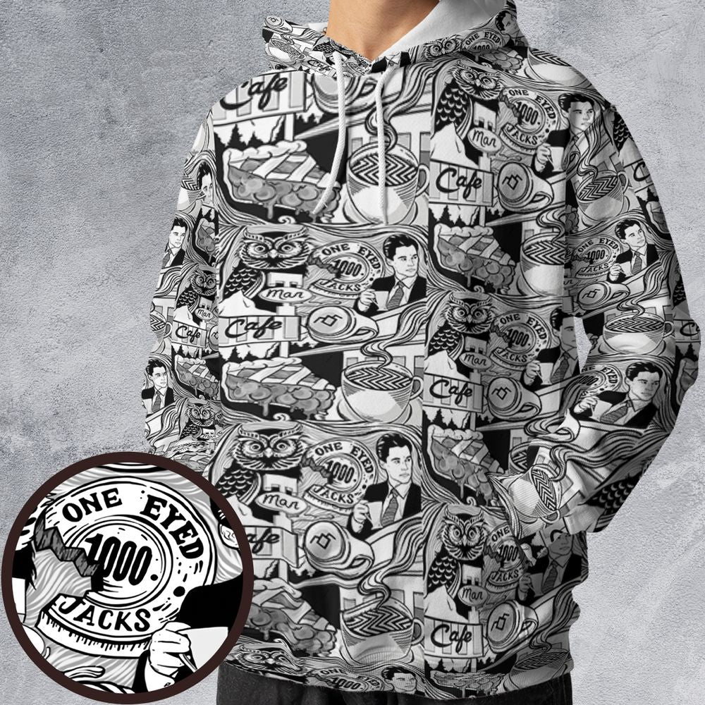 All-over Print Hoodie - PQM7EXAG -  - 1