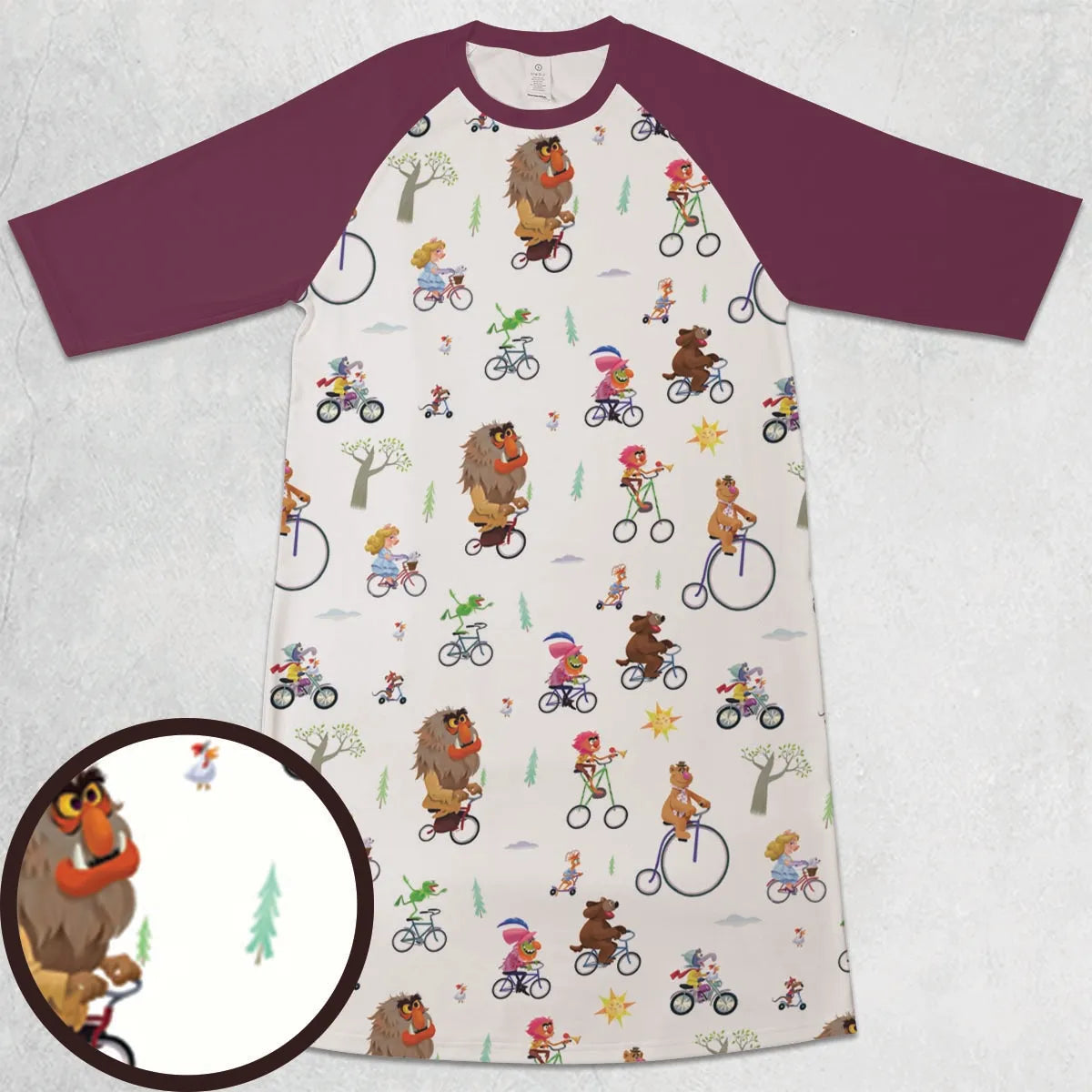 3/4 Sleeve Raglan Dress - KBR8S69D