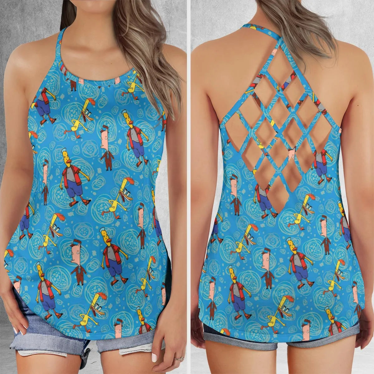 Criss Cross Tank Top - QVV2WLU6