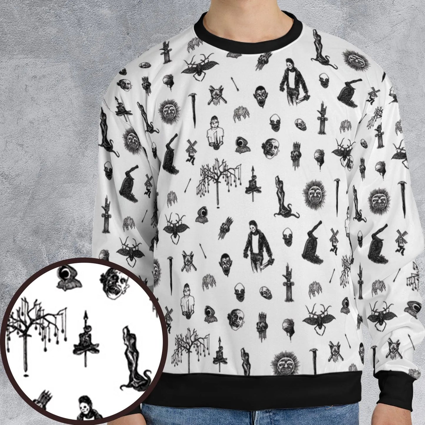 All-over Print Sweatshirt - JWJRFSQG