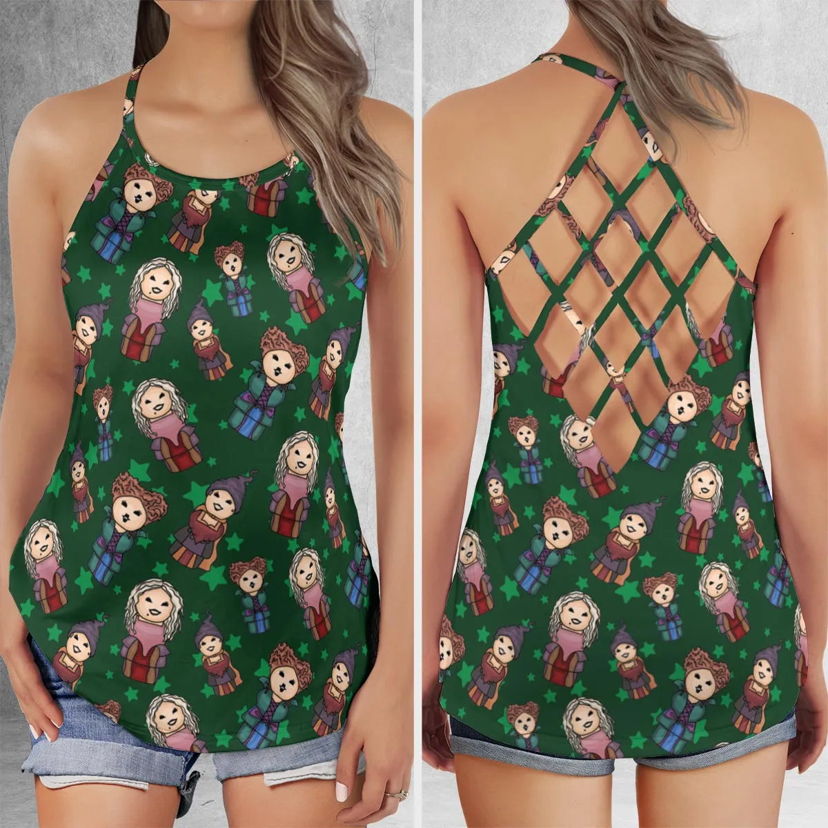 Criss Cross Tank Top - Z36DD5BU