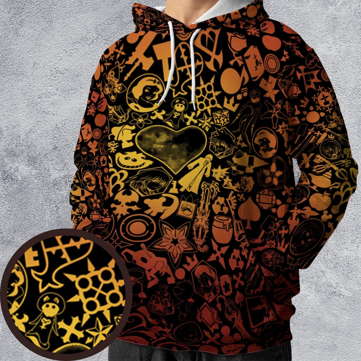 All-over Print Hoodie - UZCCHAVJ