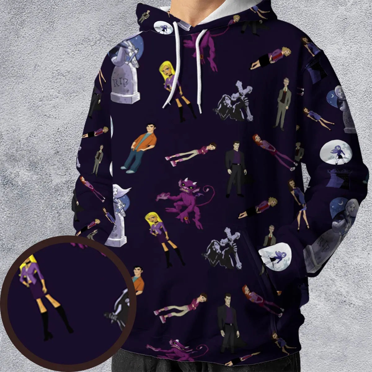 All-over Print Hoodie - Z1V75CUR
