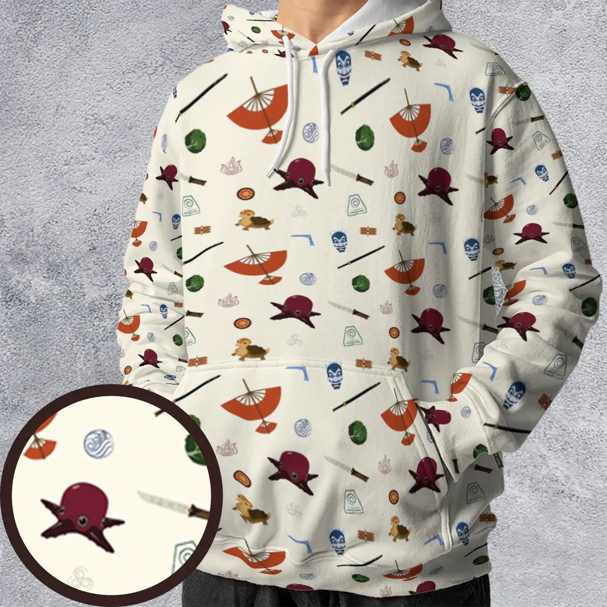 All-over Print Hoodie - WYERYY8X