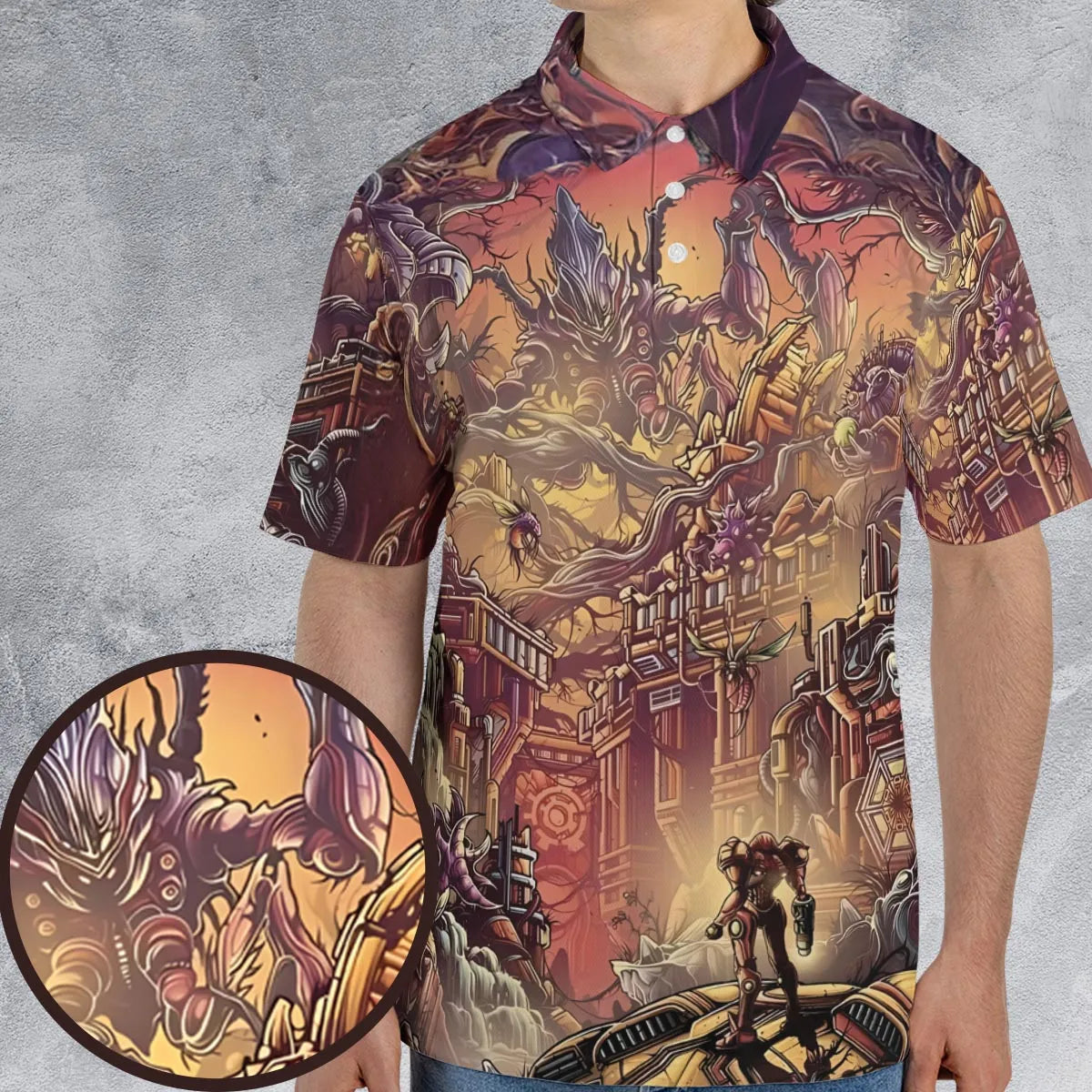 AOP Men/Women Polo Shirt - B5ZZ5RTK