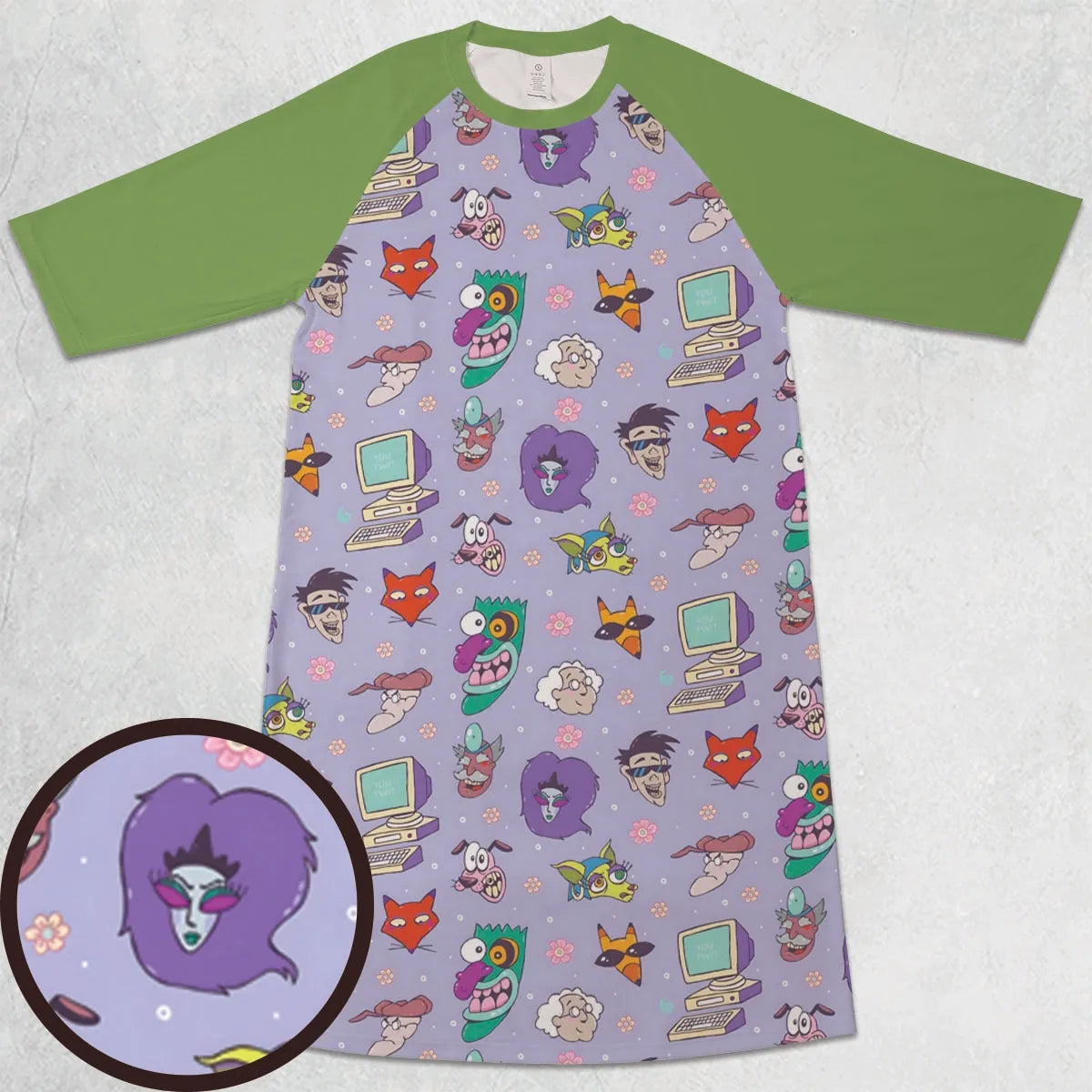 3/4 Sleeve Raglan Dress - XXTV4DU8