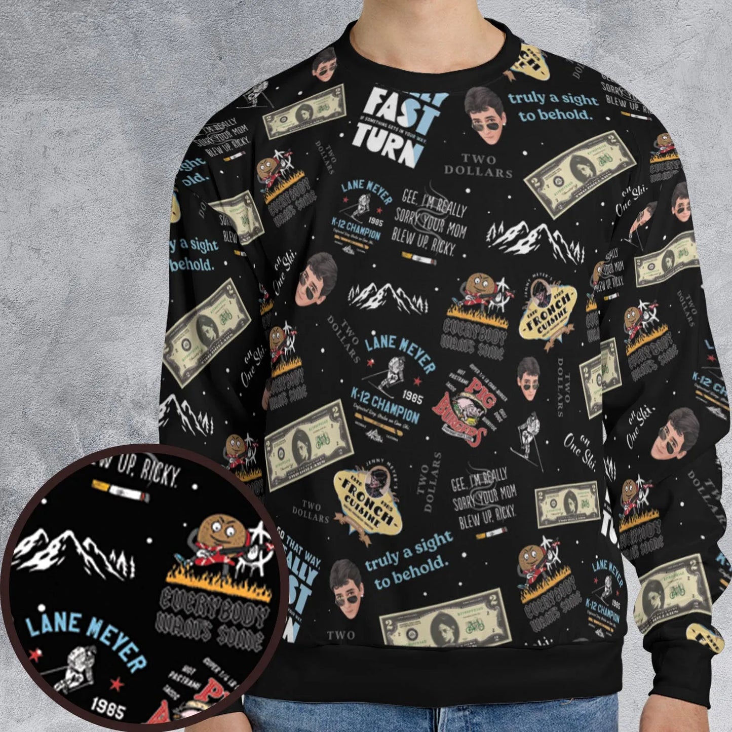 All-over Print Sweatshirt - UE4CBREG