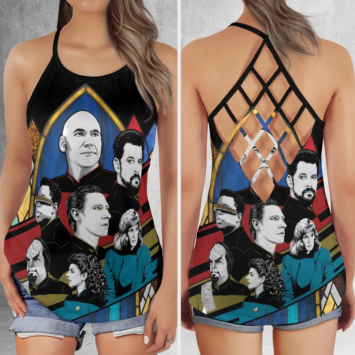 Criss Cross Tank Top - L32W7DTP