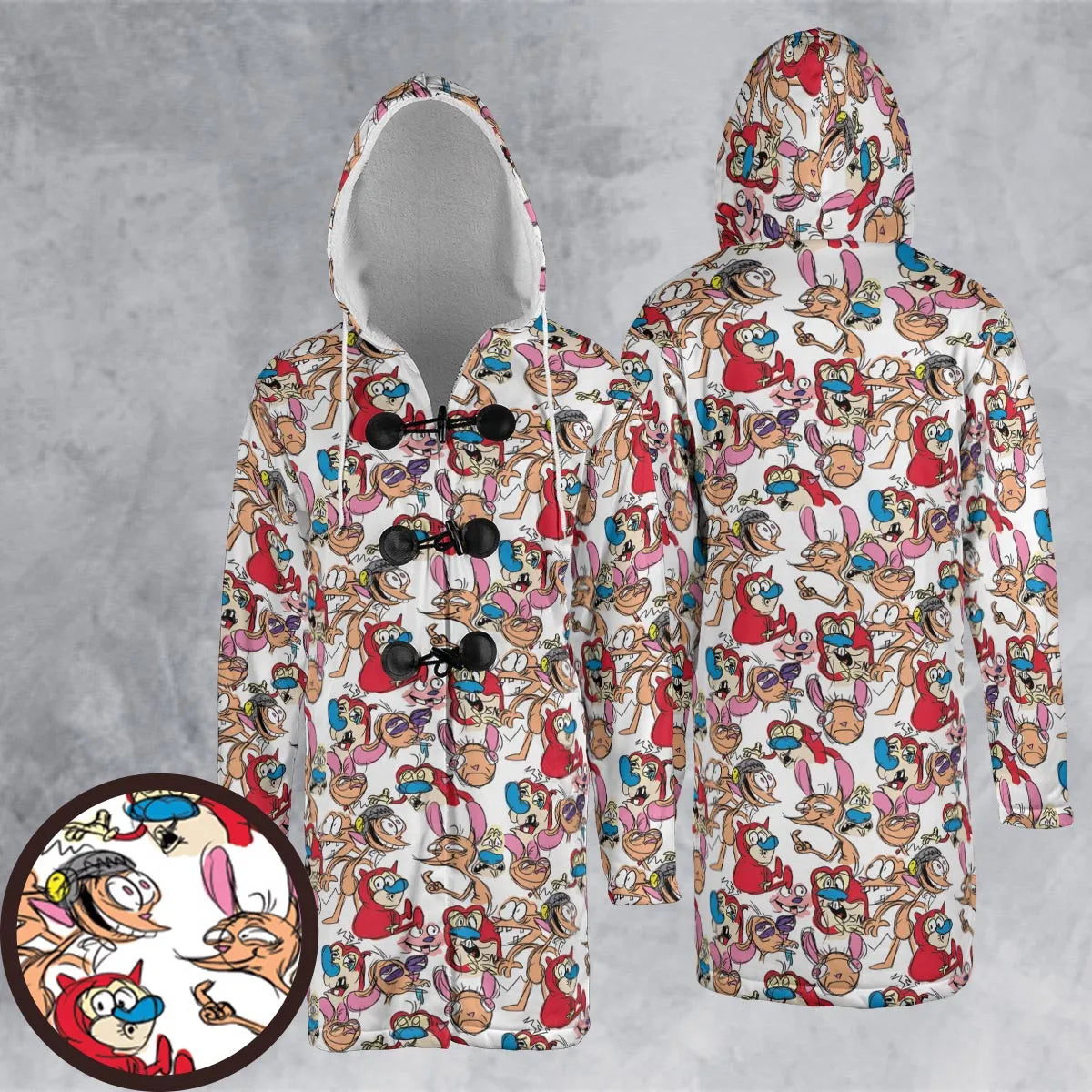 Hooded Cloak Coat - GLK8HM2U