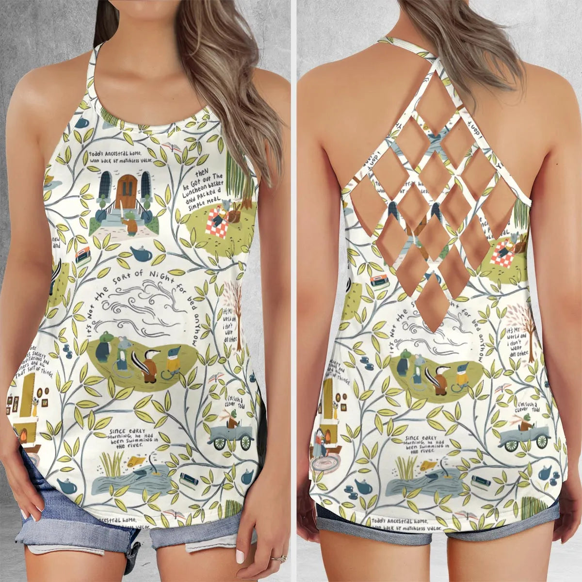 Criss Cross Tank Top - HMNCPRTE