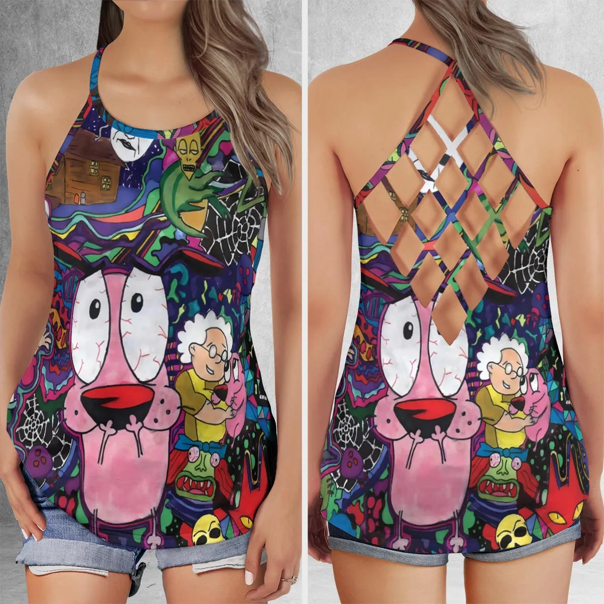 Criss Cross Tank Top - P5YUKECM