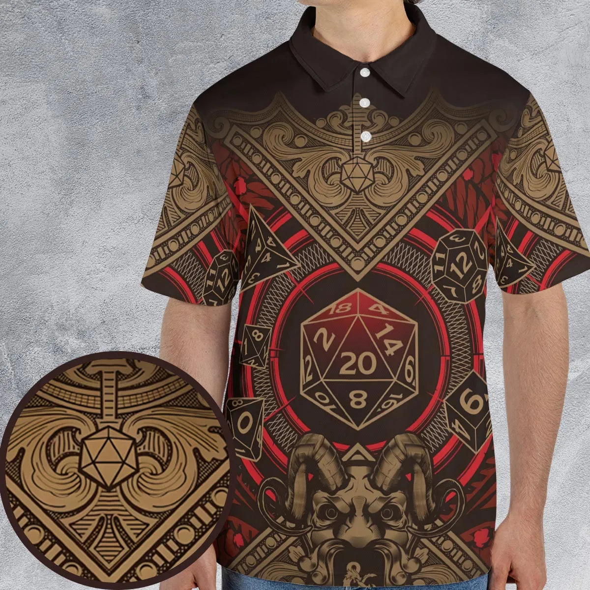 AOP Men/Women Polo Shirt - X4WJ6X4J