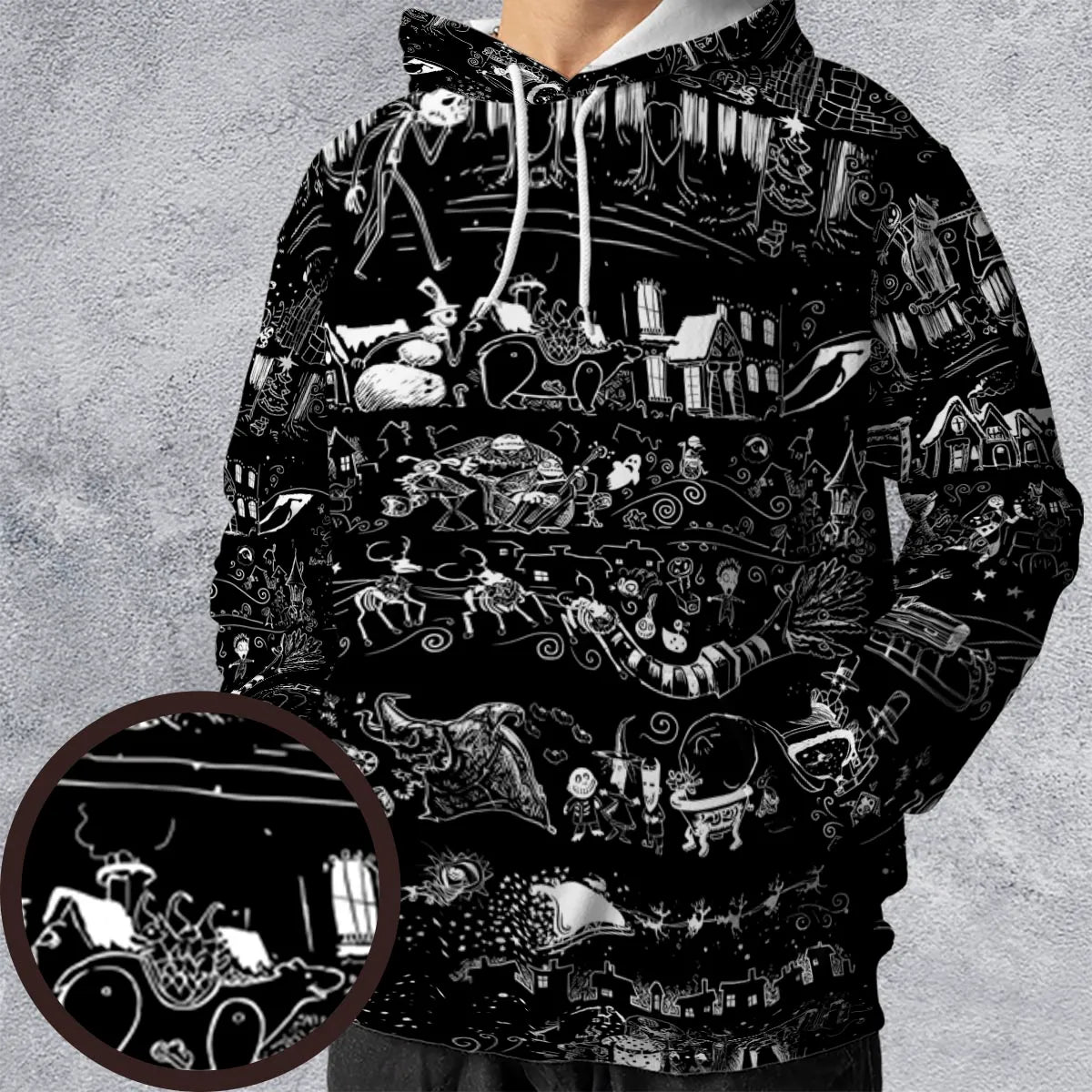 All-over Print Hoodie - W3DGRZDG