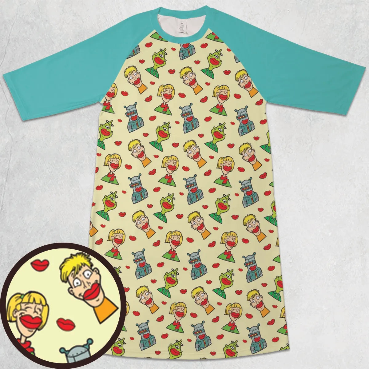 3/4 Sleeve Raglan Dress - A16HHMYP