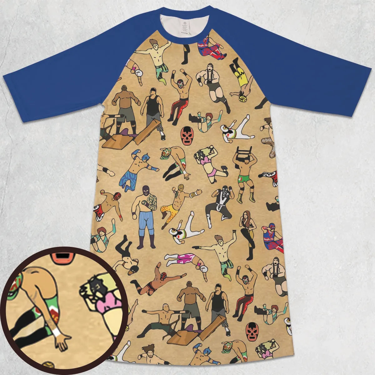 3/4 Sleeve Raglan Dress - TABN1YED