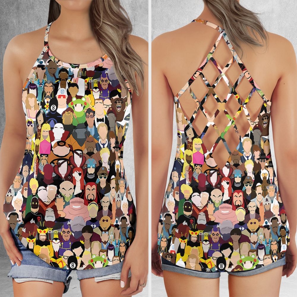 Criss Cross Tank Top - K1JEJ5PD -  - 1