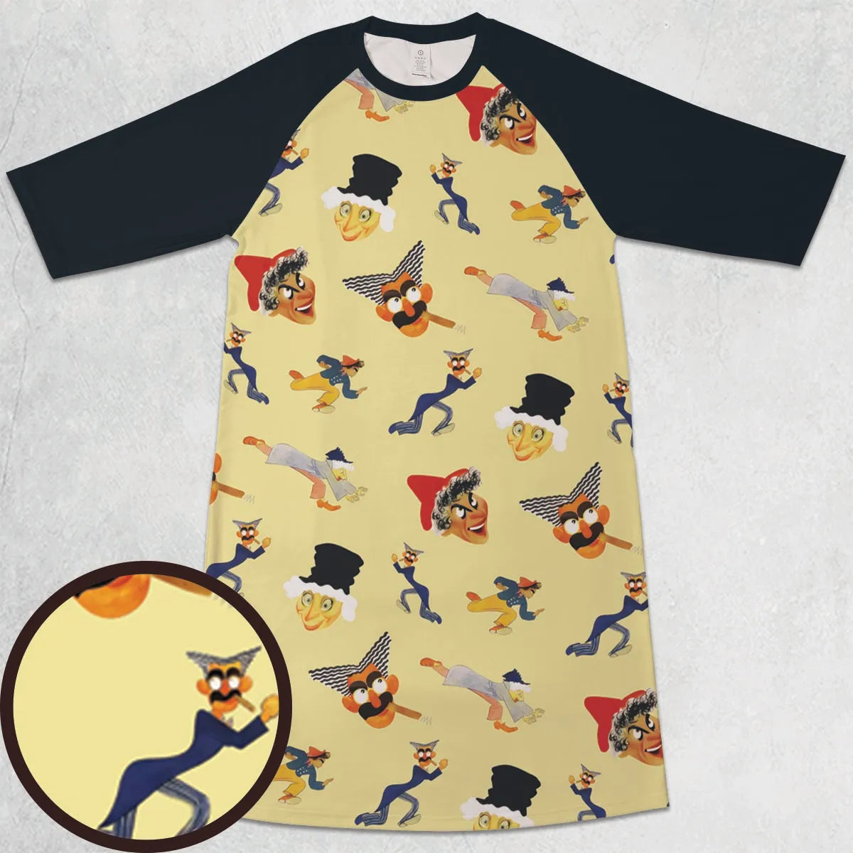 3/4 Sleeve Raglan Dress - X9B8L48H