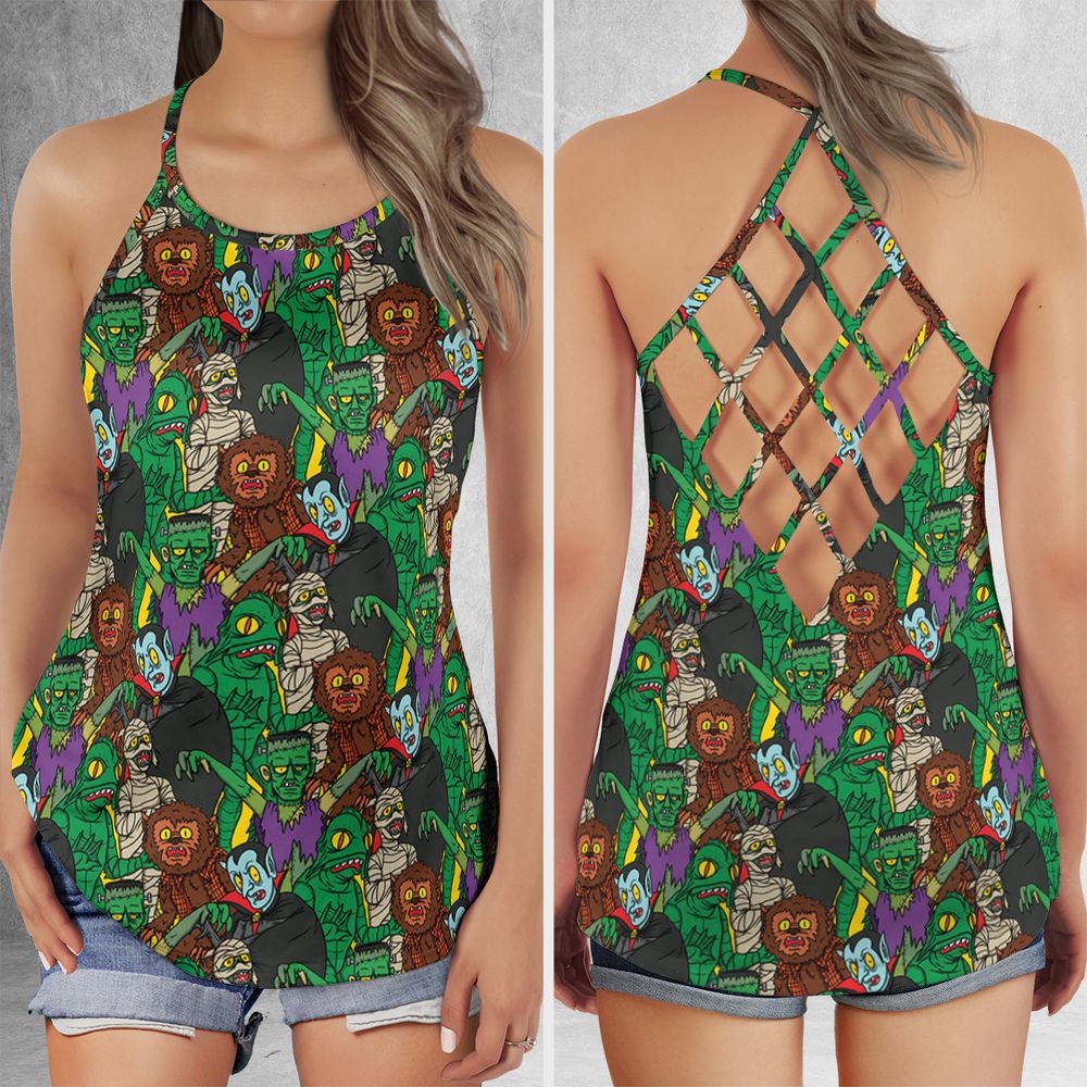 Criss Cross Tank Top - UWB2HHM5 -  - 1