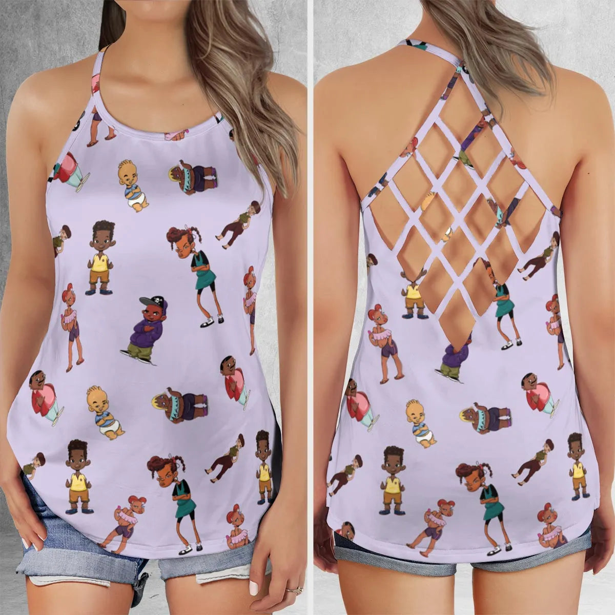 Criss Cross Tank Top - Z4FHAZS9