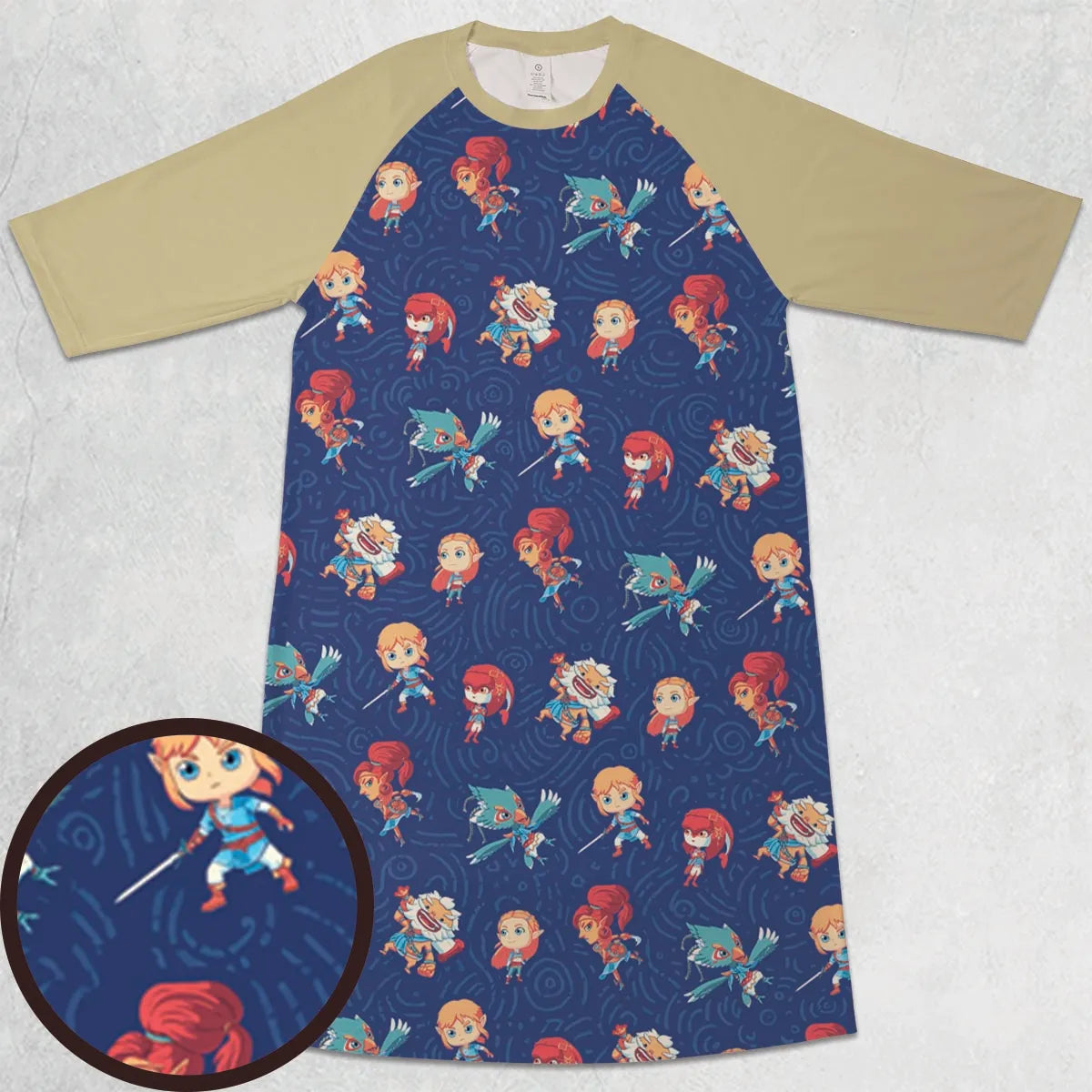 3/4 Sleeve Raglan Dress - KQY6TEAE