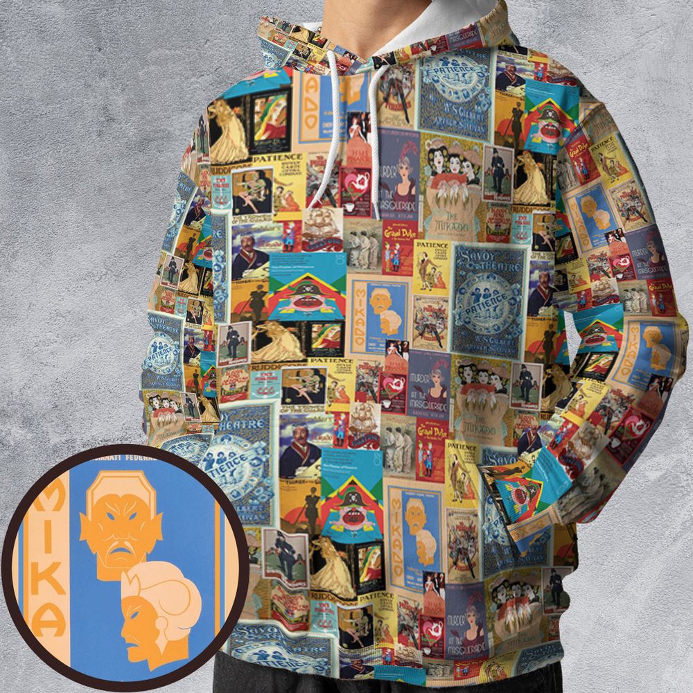 All-over Print Hoodie - 1X9F9AHR -  - 1