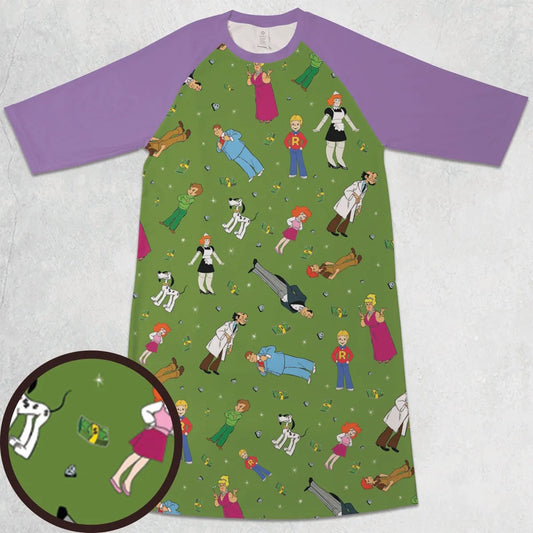 3/4 Sleeve Raglan Dress - 2SWJW9PE