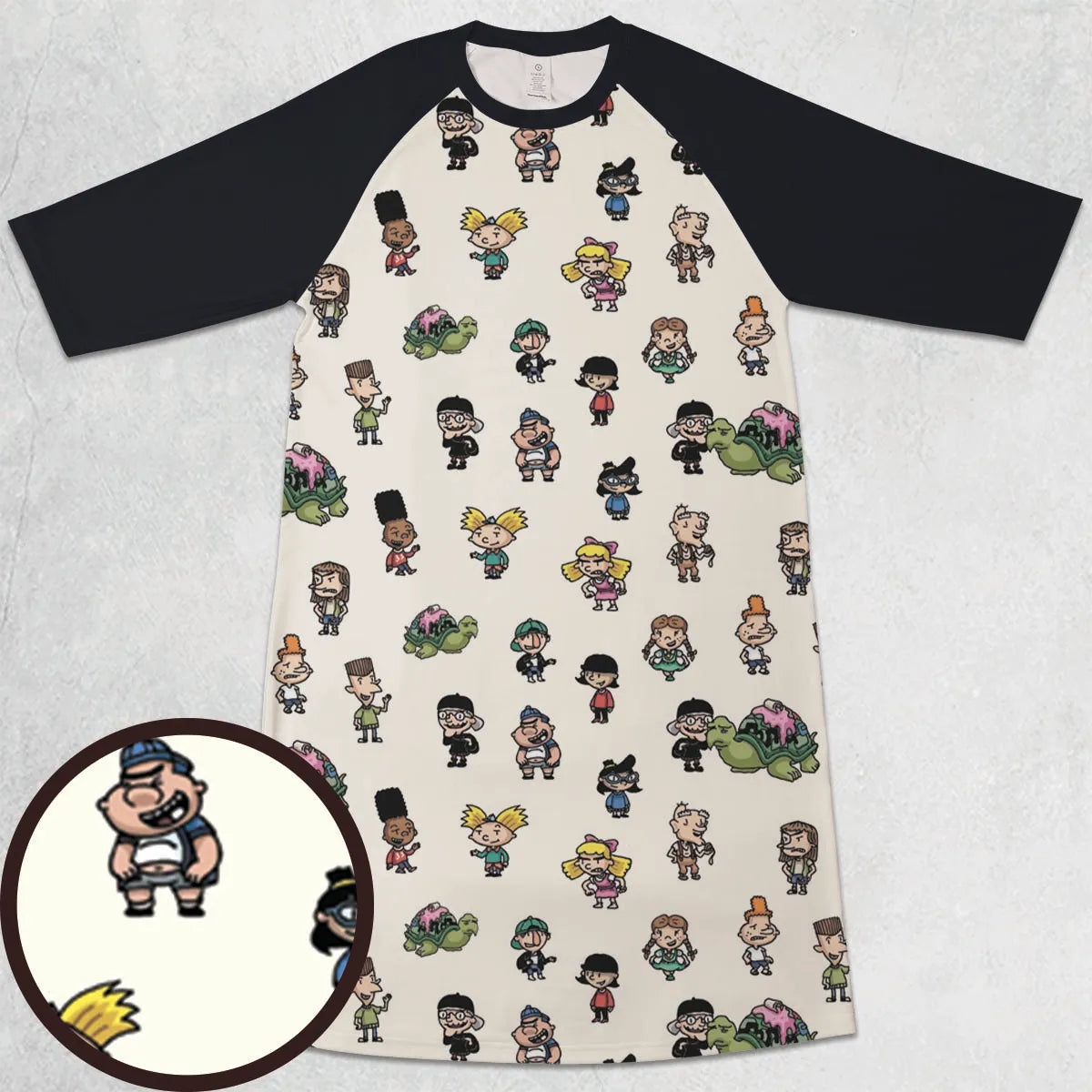 3/4 Sleeve Raglan Dress - 2XK5XBWP