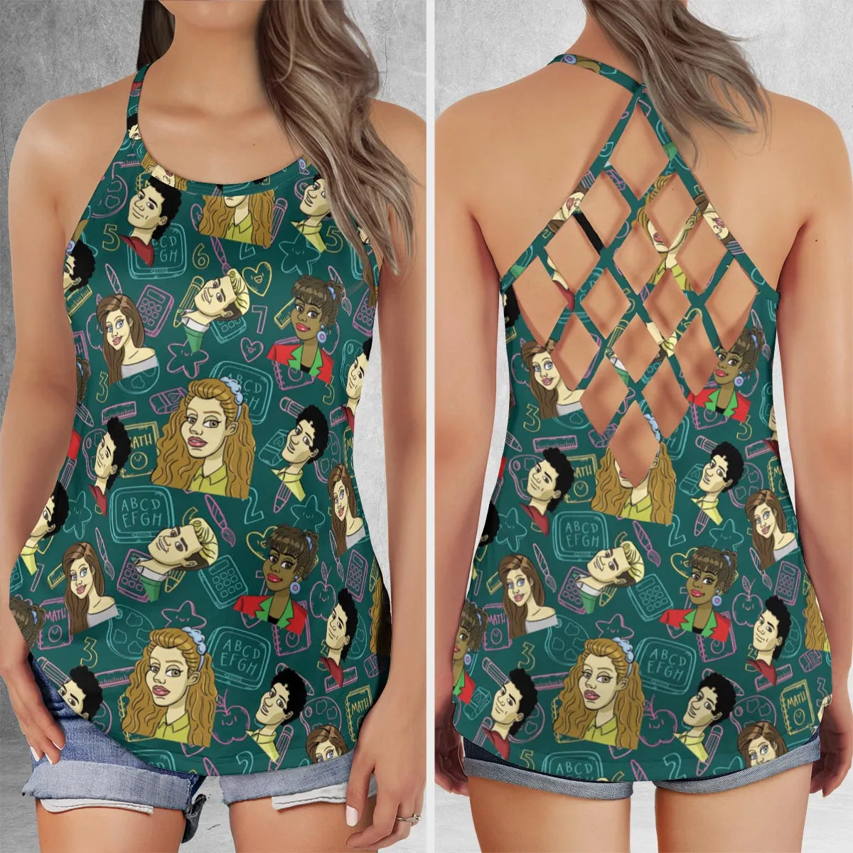 Criss Cross Tank Top - ZBG2279P