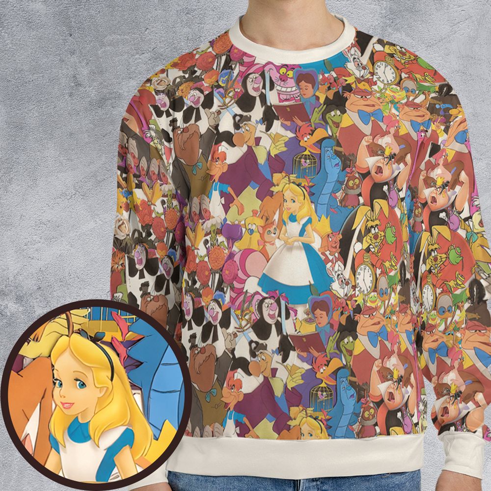 All-over Print Sweatshirt - 7978QANJ -  - 1