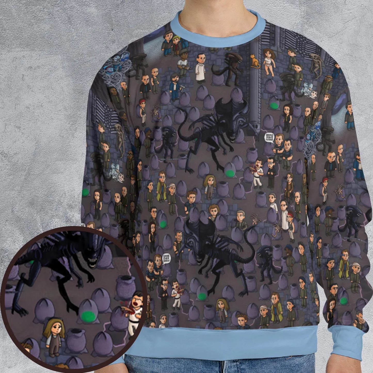 All-over Print Sweatshirt - VAFFYTNE