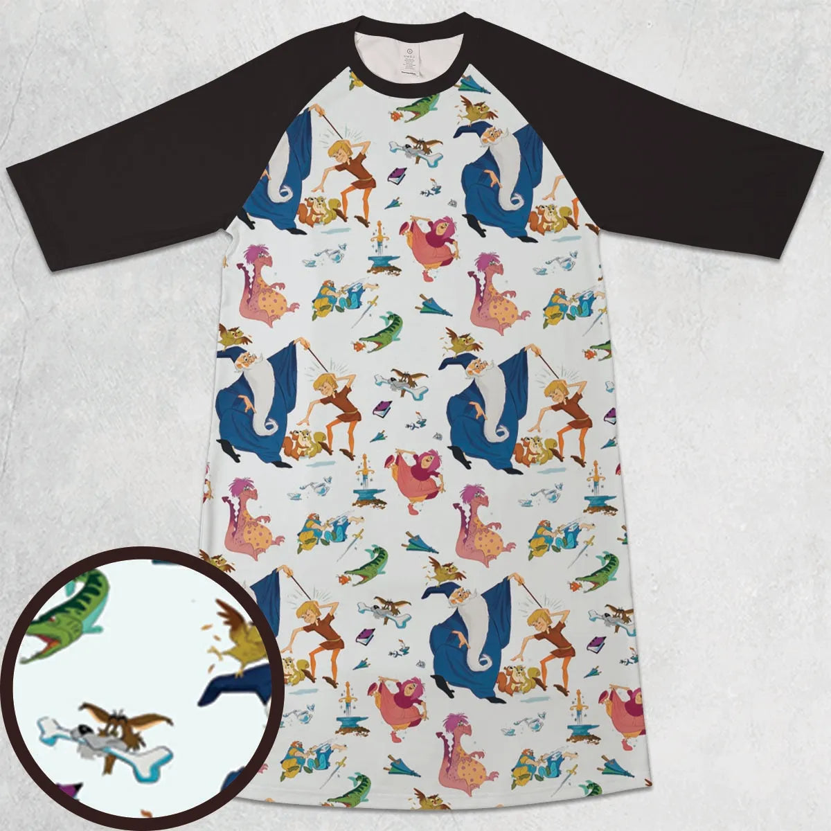 3/4 Sleeve Raglan Dress - YC2HAUSA