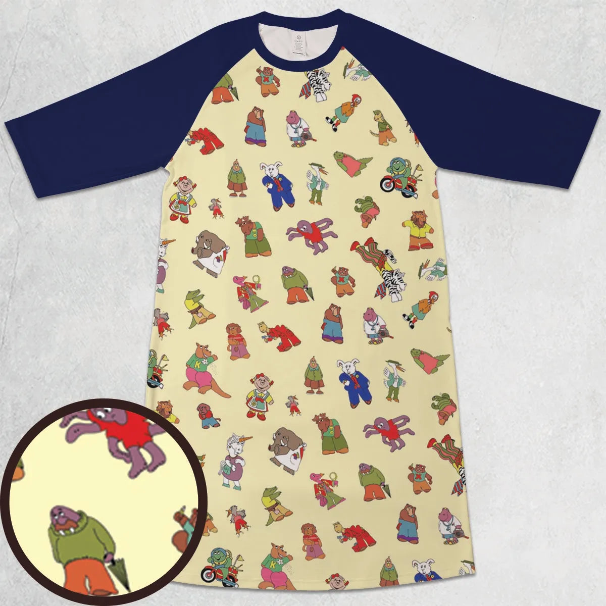 3/4 Sleeve Raglan Dress - K57GJ38C