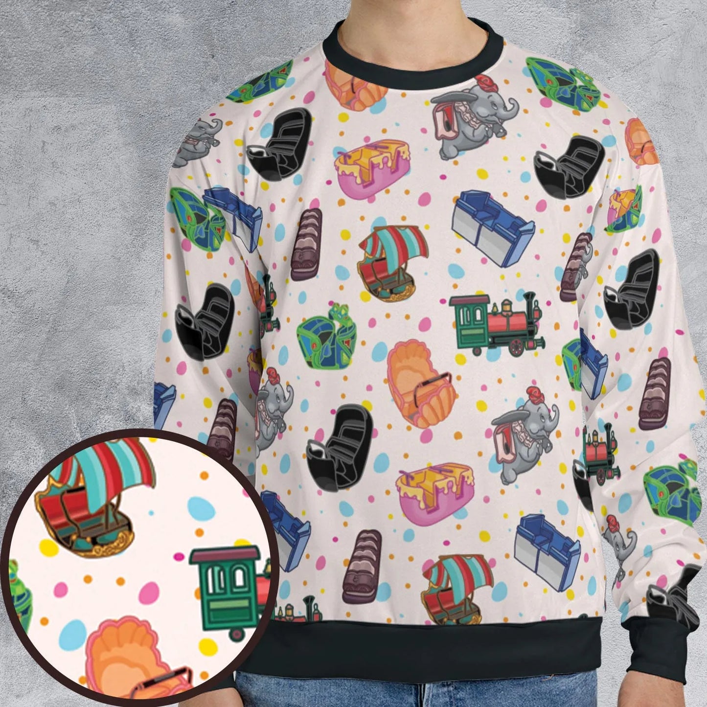 All-over Print Sweatshirt - ZRGUAYGB