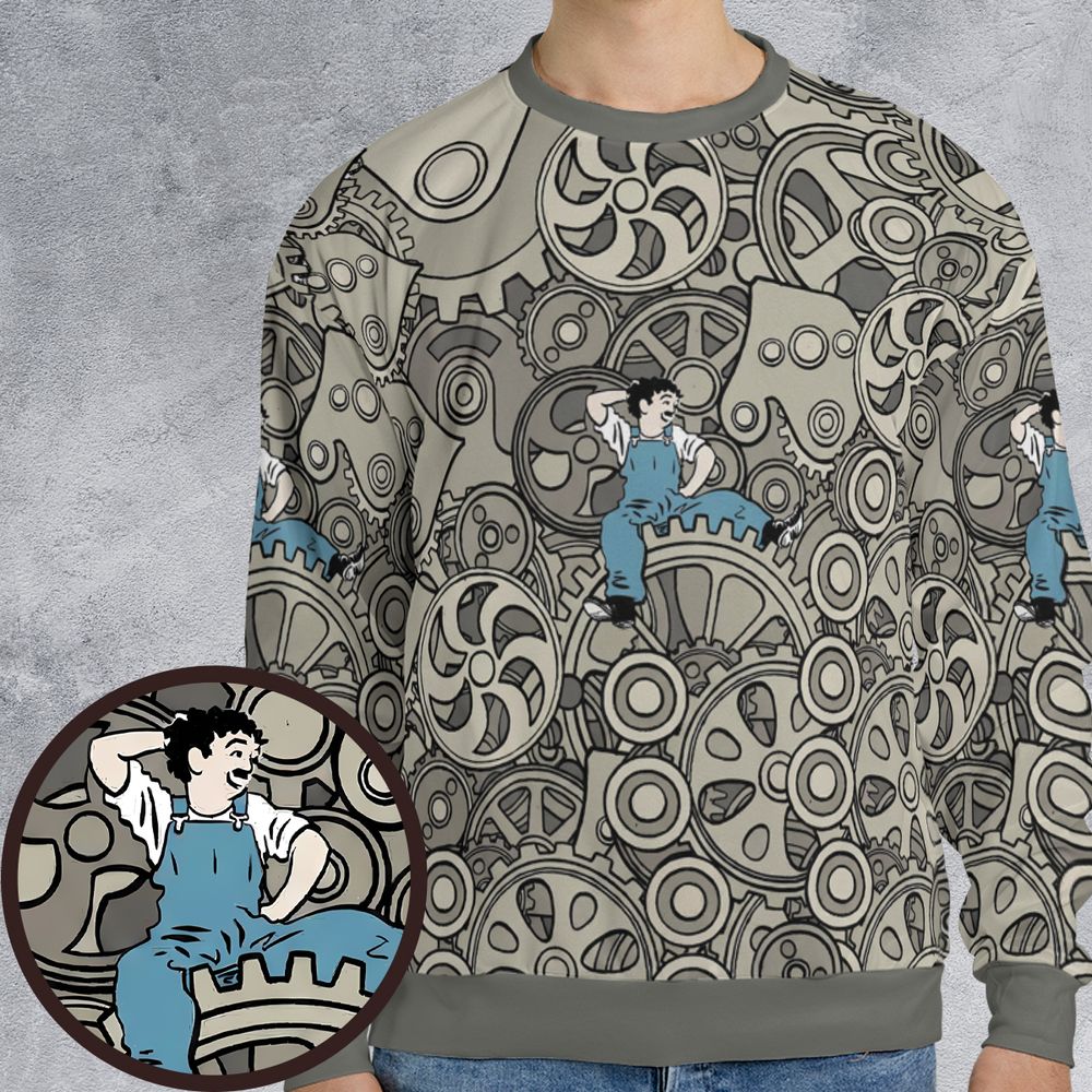 All-over Print Sweatshirt -  - 1
