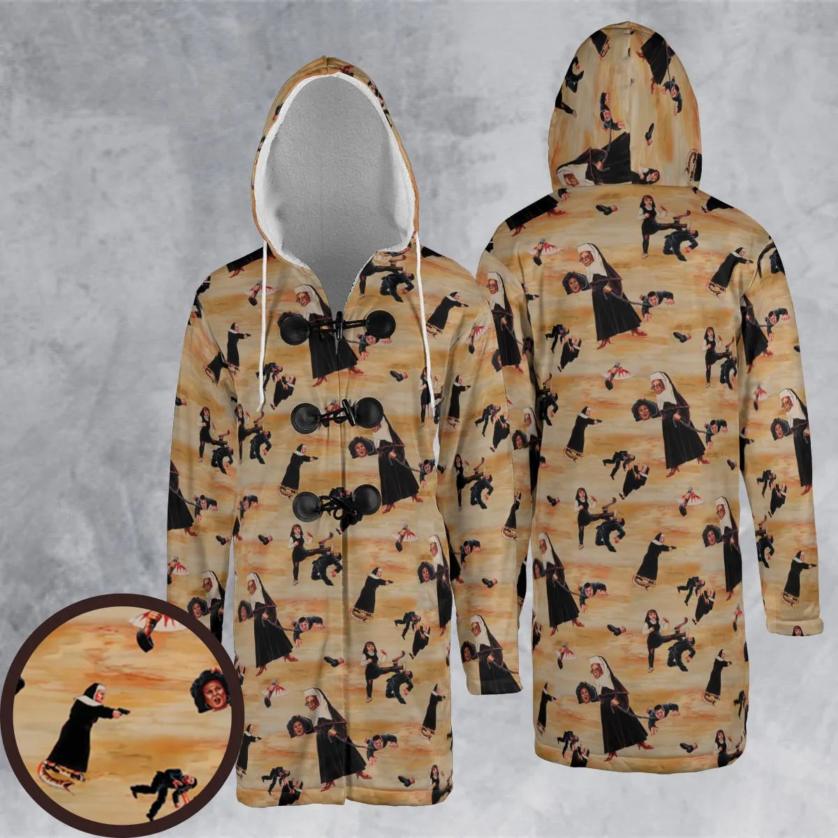 Hooded Cloak Coat - 2QWH3CU3