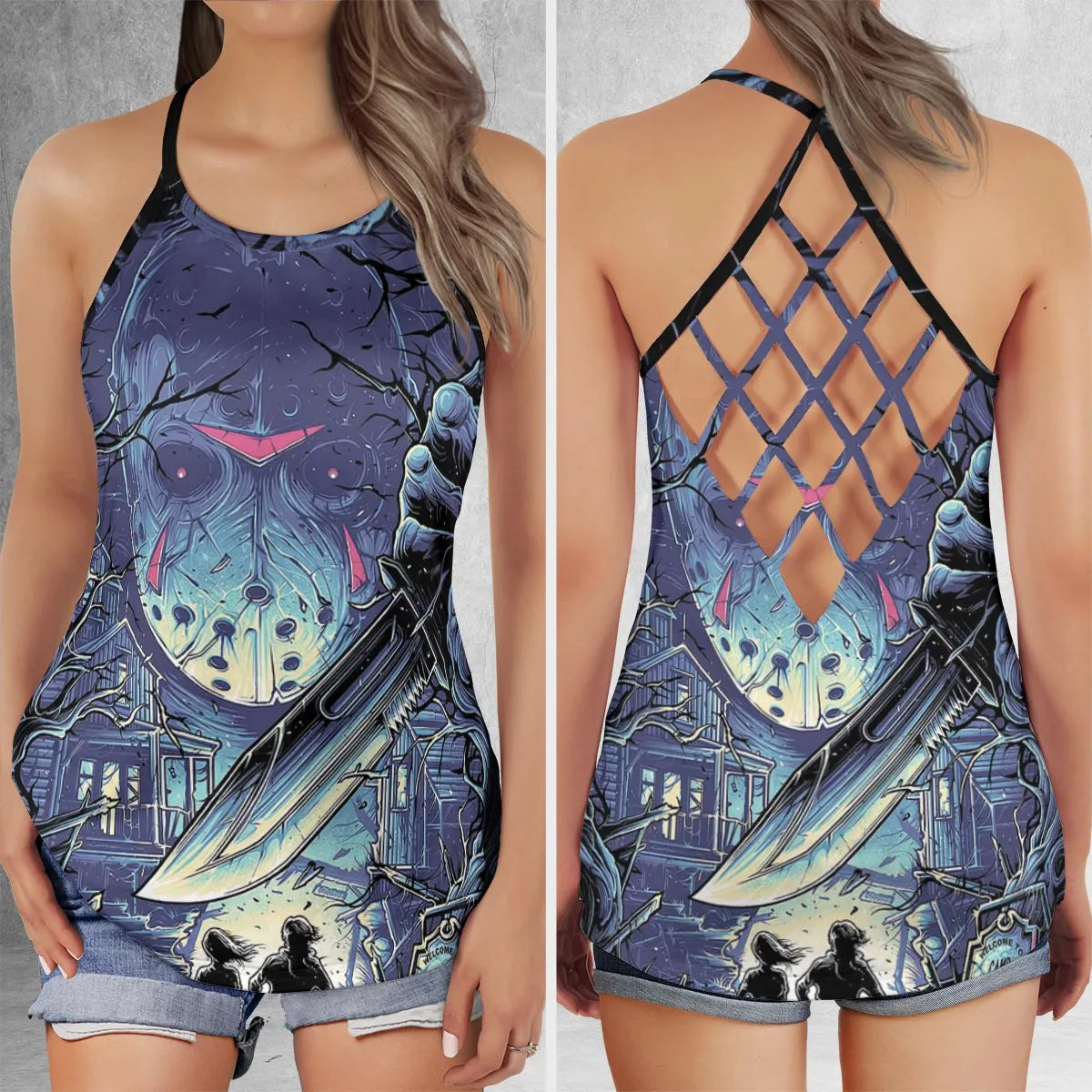 Criss Cross Tank Top - E2Y3YTUV