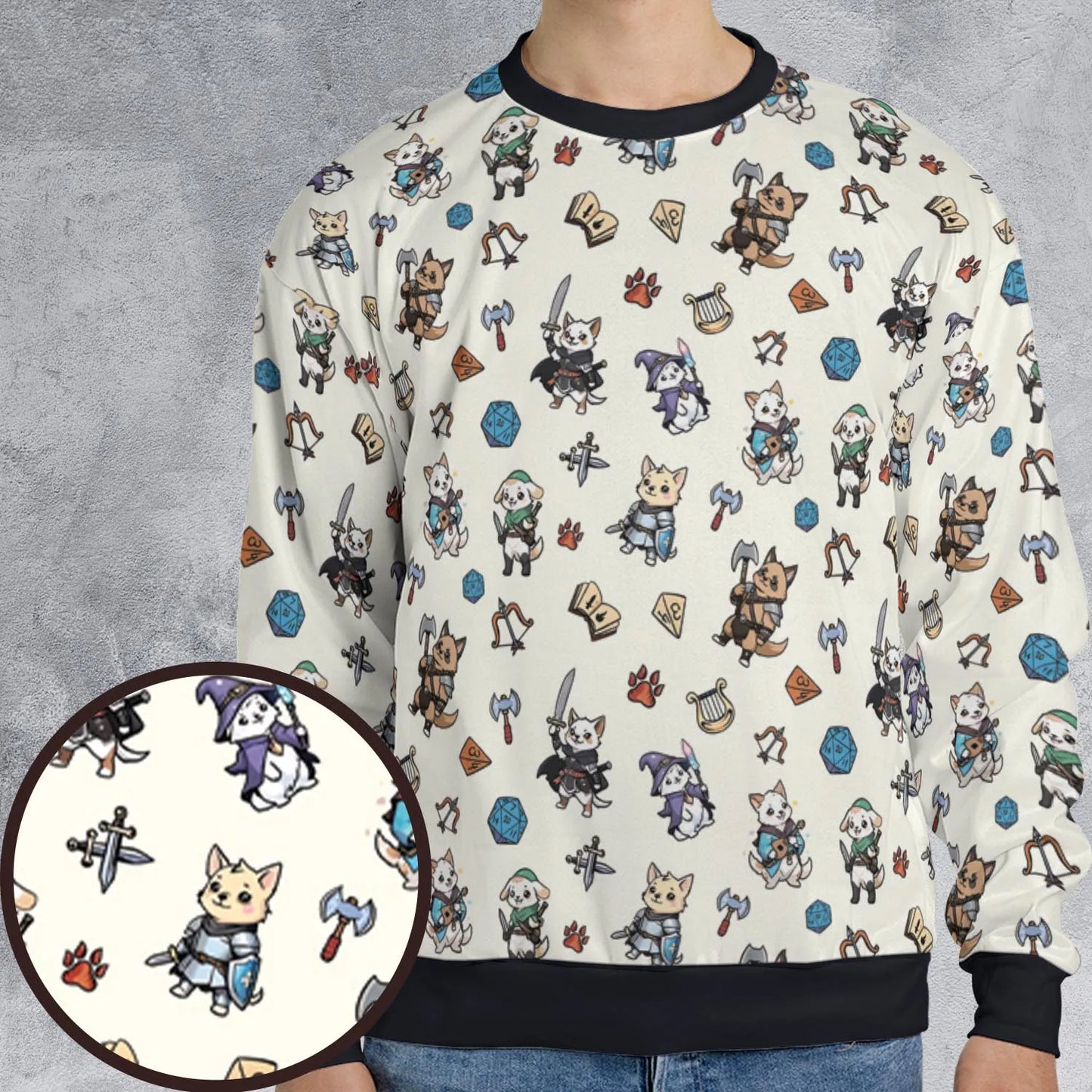 All-over Print Sweatshirt - VZRMGCAW