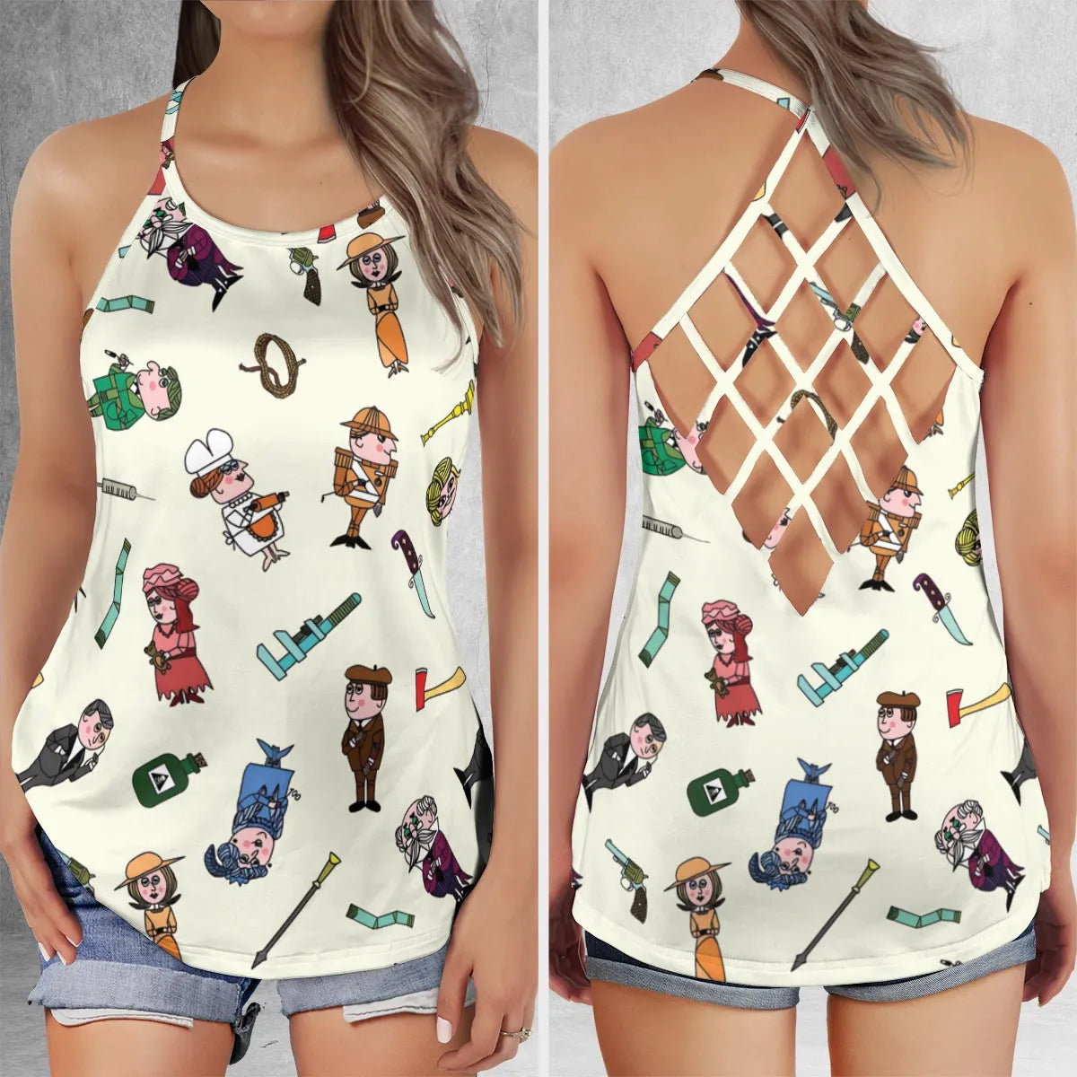 Criss Cross Tank Top - A1GDAA1L
