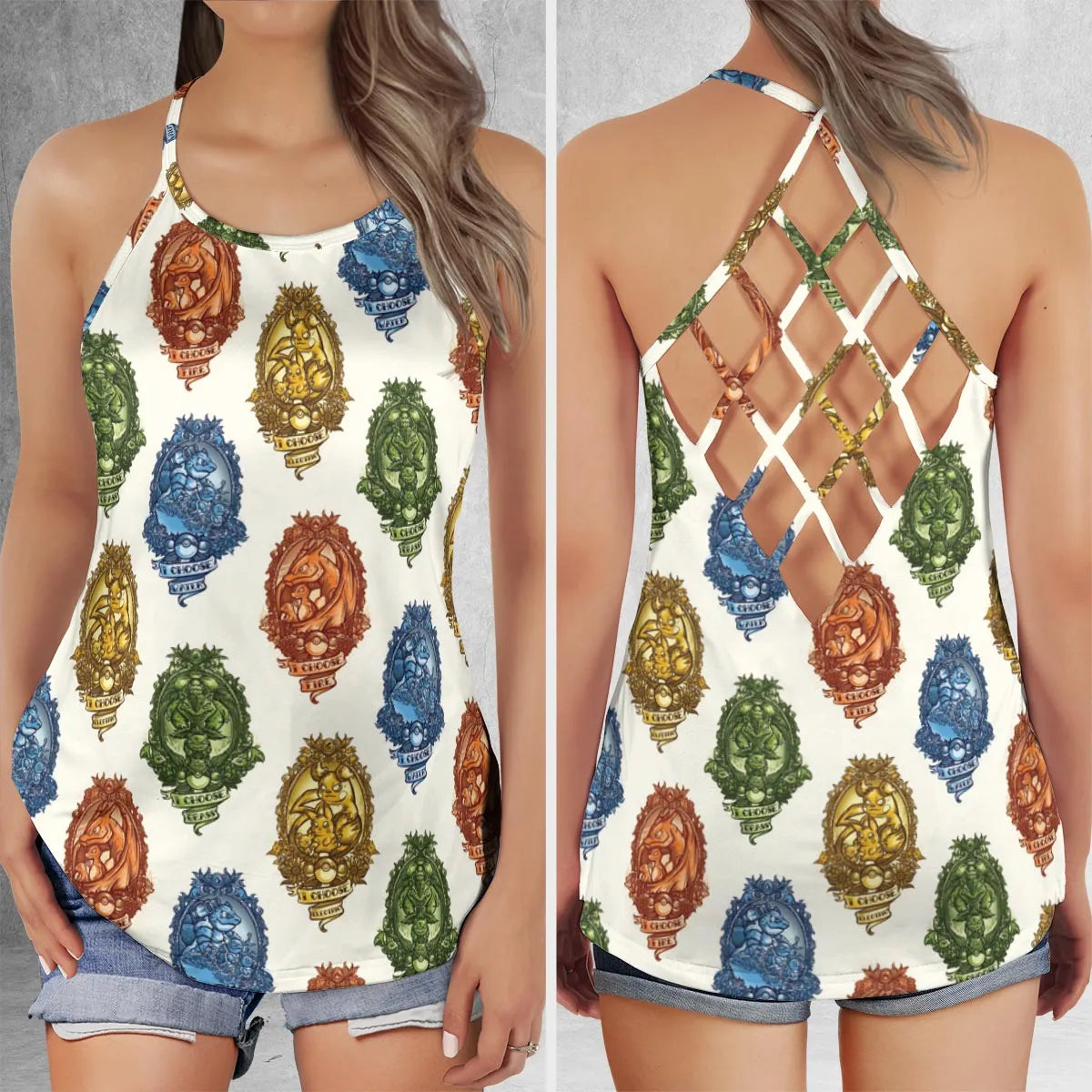 Criss Cross Tank Top - 964HARF3