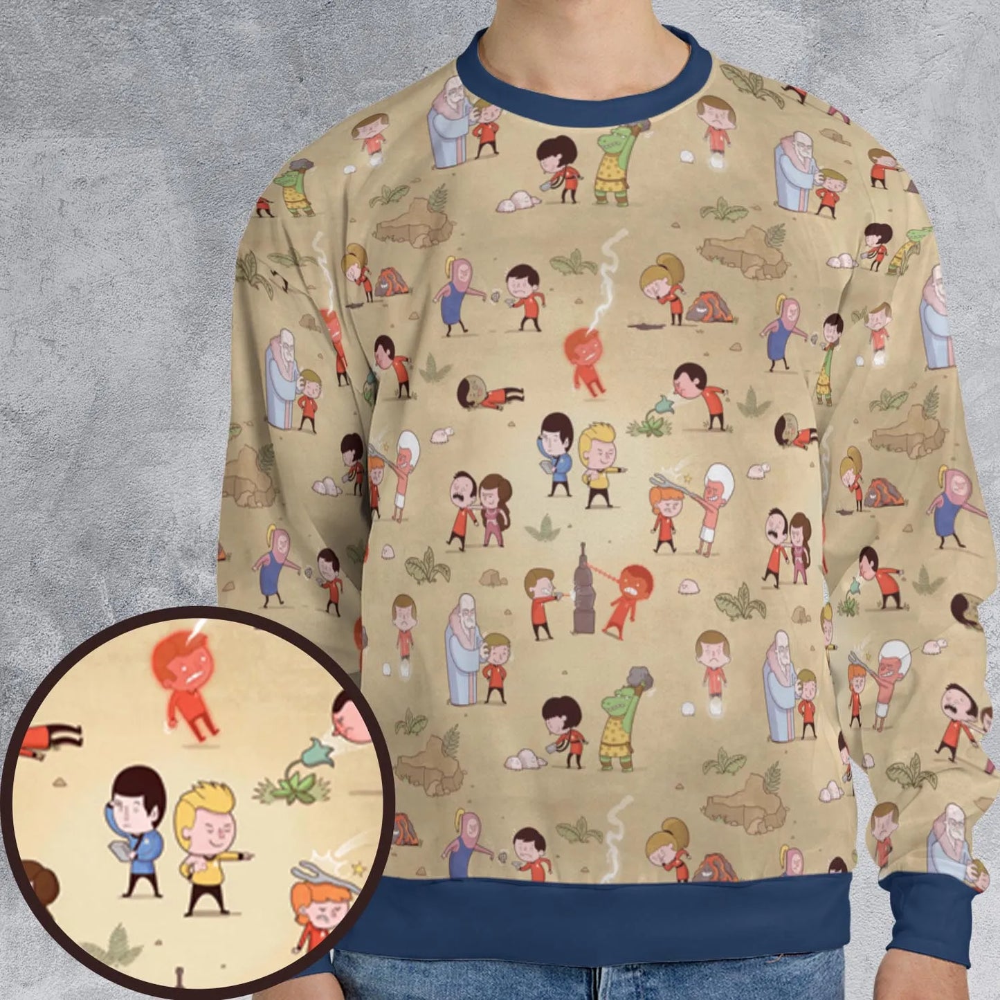 All-over Print Sweatshirt - 52N5N8KF
