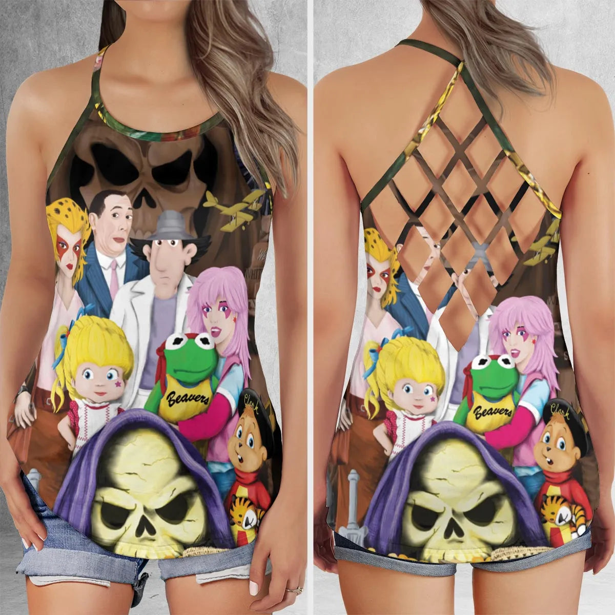 Criss Cross Tank Top - 6G21TFDU