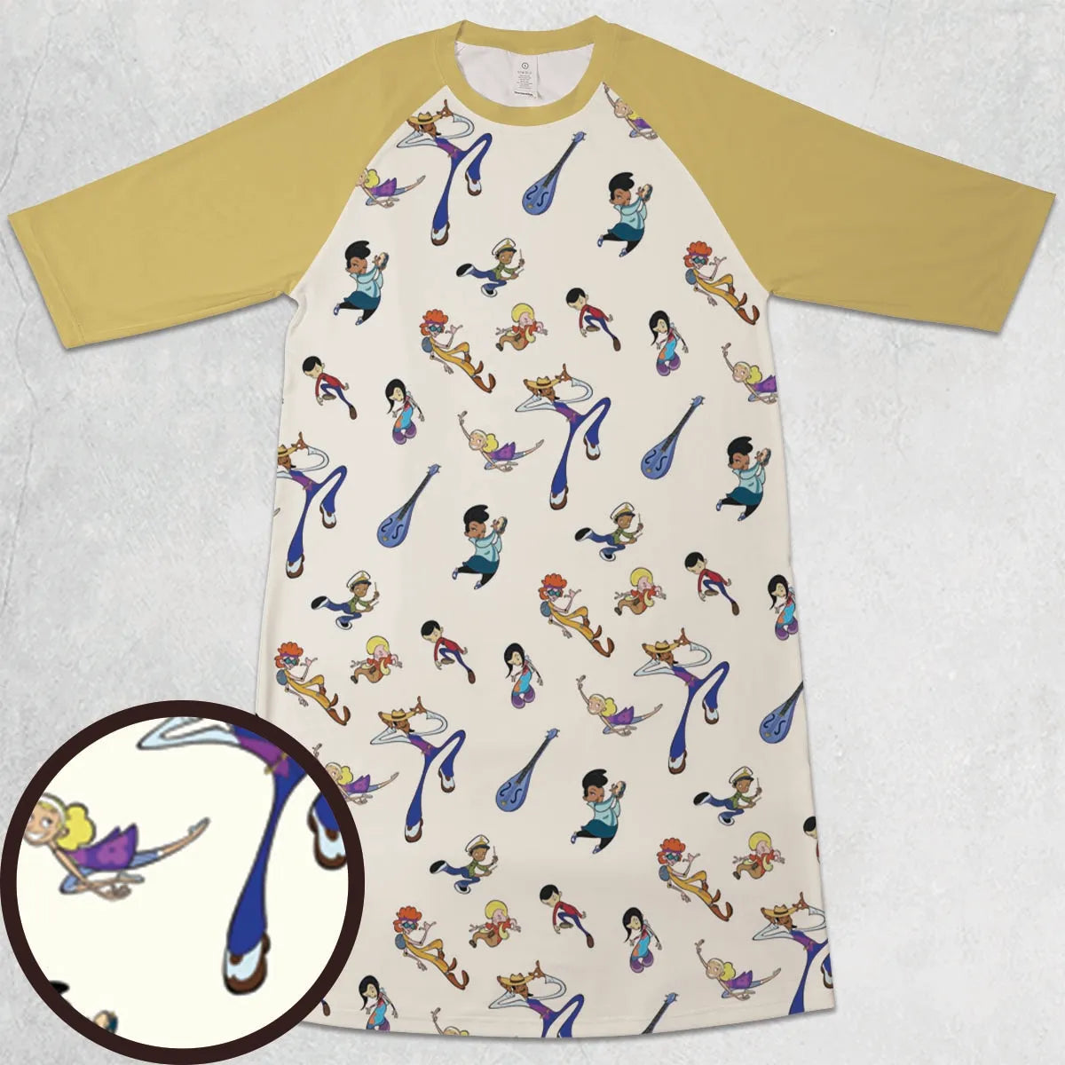 3/4 Sleeve Raglan Dress - UP4183K3