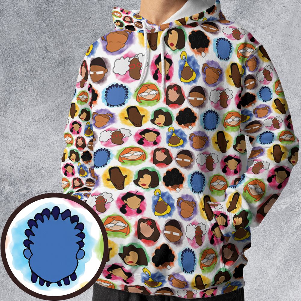All-over Print Hoodie - 2E2X689H -  - 1
