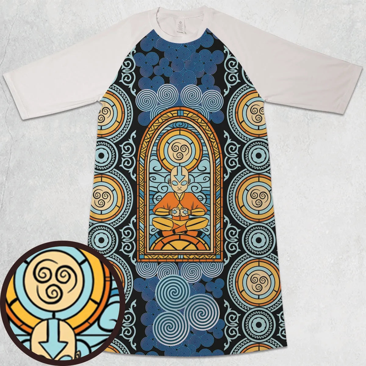 3/4 Sleeve Raglan Dress - FJ81KWWY