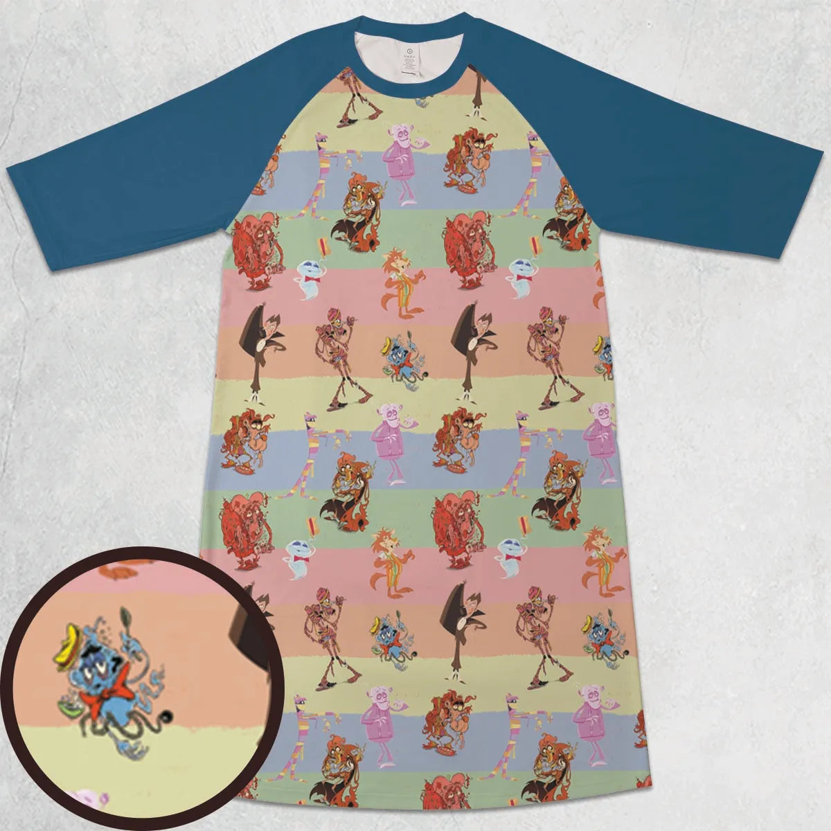 3/4 Sleeve Raglan Dress - 9UZT32AK