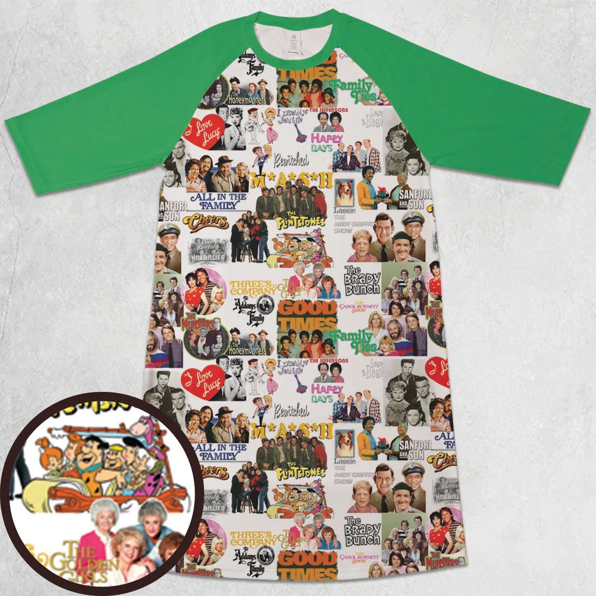 3/4 Sleeve Raglan Dress - XJ1Z6B3B