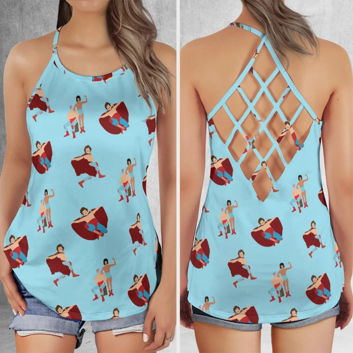 Criss Cross Tank Top - D6FP1S94